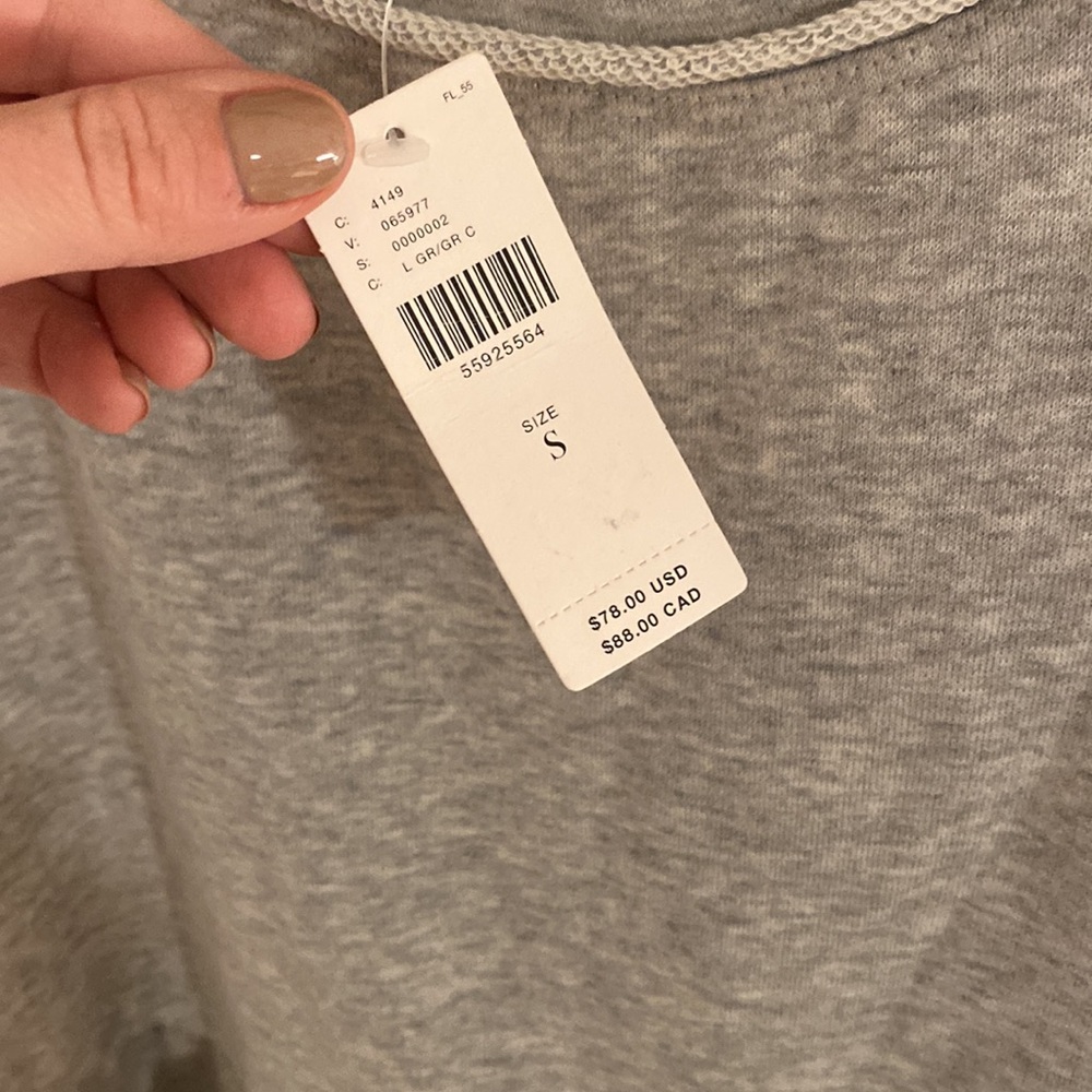 Anthropologie peplum sweatshirt top - Picture 4 of 5